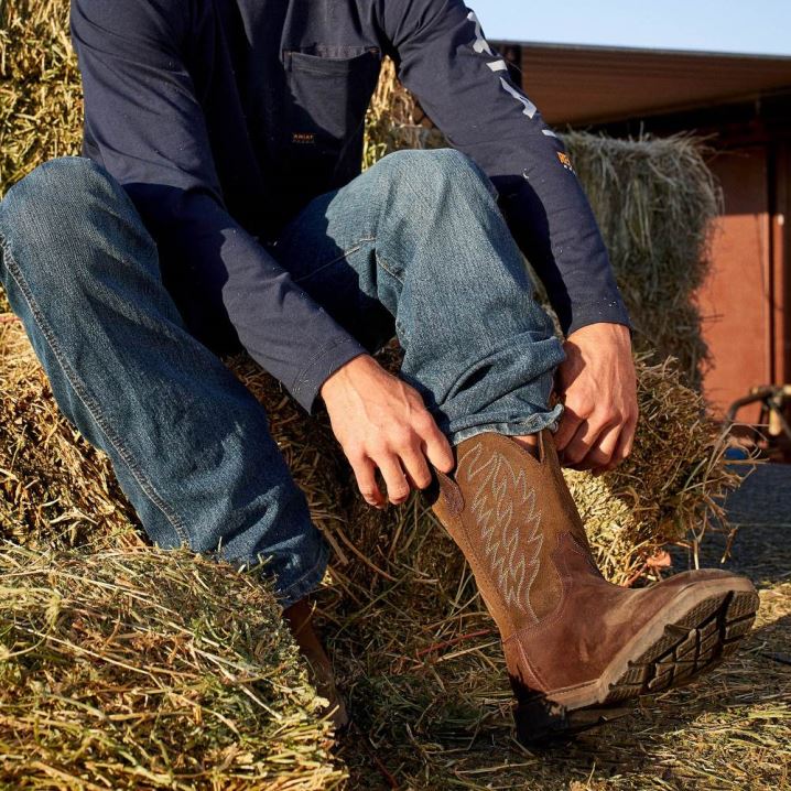 Ariat Groundbreaker Arbeits Boot Braun | etmCoBUn