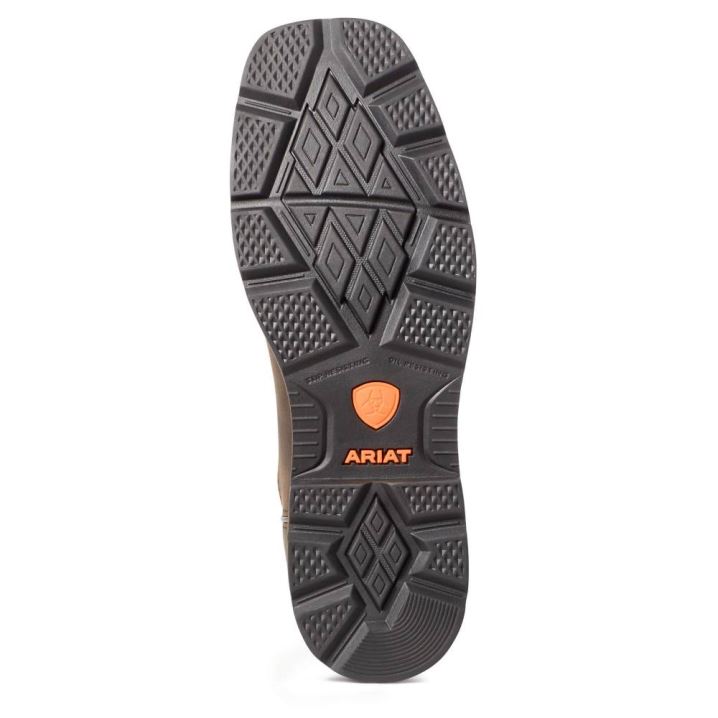 Ariat Groundwork Wasserdichte Steel Kappe Arbeits Boot Dunkelbraun | KA0iDO3N