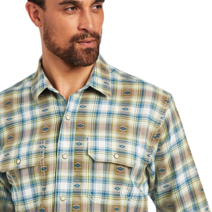 Ariat Harwell Retro Fit Shirt Weiß | RCK6j4K0