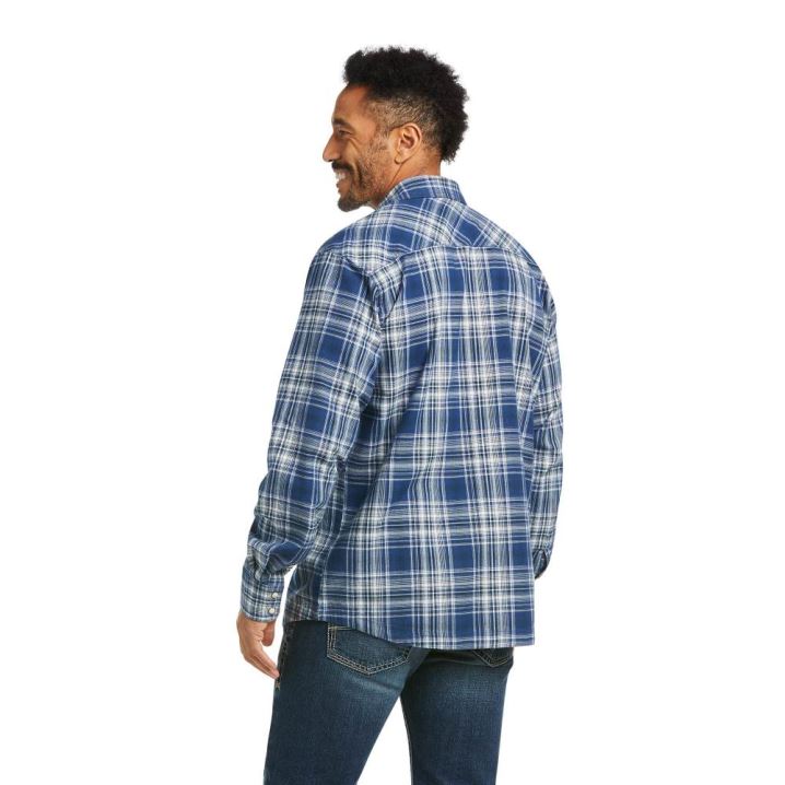 Ariat Hempstead Retro Fit Shirt Indigo | SQWU5aUZ