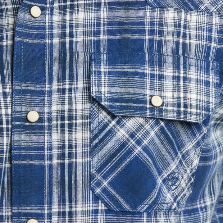 Ariat Hempstead Retro Fit Shirt Indigo | SQWU5aUZ