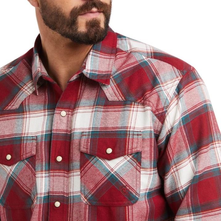 Ariat Hillsboro Retro Fit Shirt Rot | kxhOfVw5