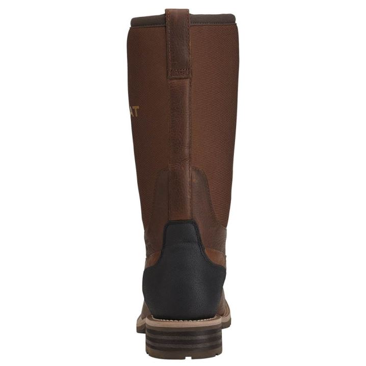 Ariat Hybrid All Weather Wasserdichte Steel Kappe Arbeits Boot Braun | pk9HC5UC