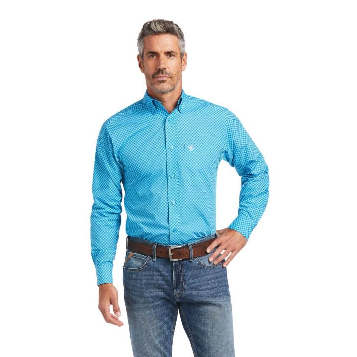 Ariat Ignacio Fitted Shirt Bachelor Button | dqhBULoe