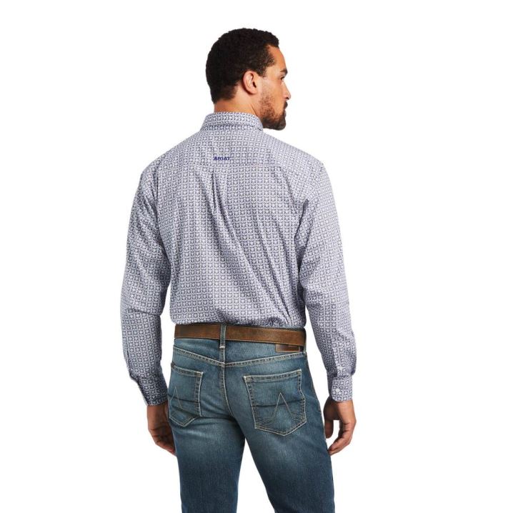 Ariat Ilan Stretch Klassische Fit Shirt Weiß | Qz2Anuuw