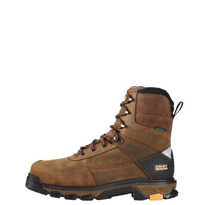 Ariat Intrepid 8" Wasserdichte Composite Kappe Arbeits Boot Braun | 3eCqDiEM