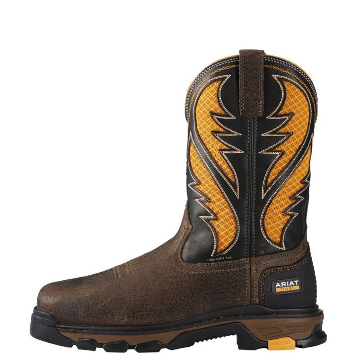 Ariat Intrepid VentTEK Composite Kappe Arbeits Boot Braun | RD44pNUR