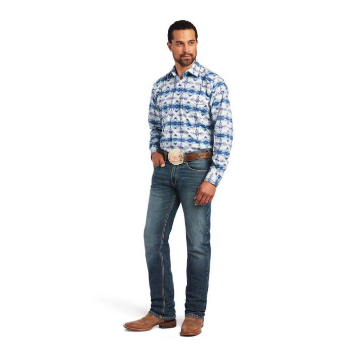 Ariat Irvin Klassische Fit Shirt Weiß | VCTXzhuW