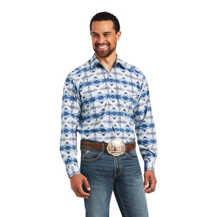 Ariat Irvin Klassische Fit Shirt Weiß | VCTXzhuW