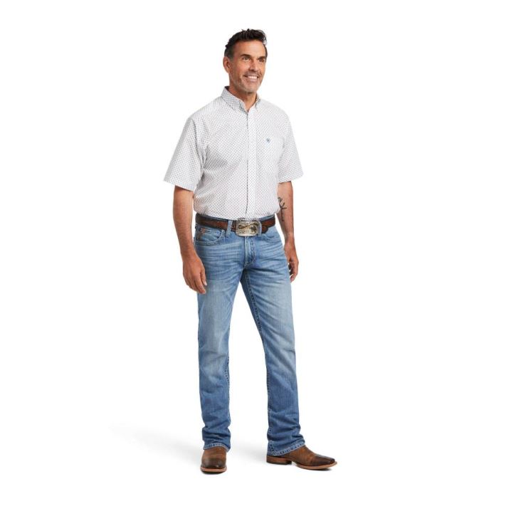 Ariat Kaspar Klassische Fit Shirt Weiß | qiznF6WT