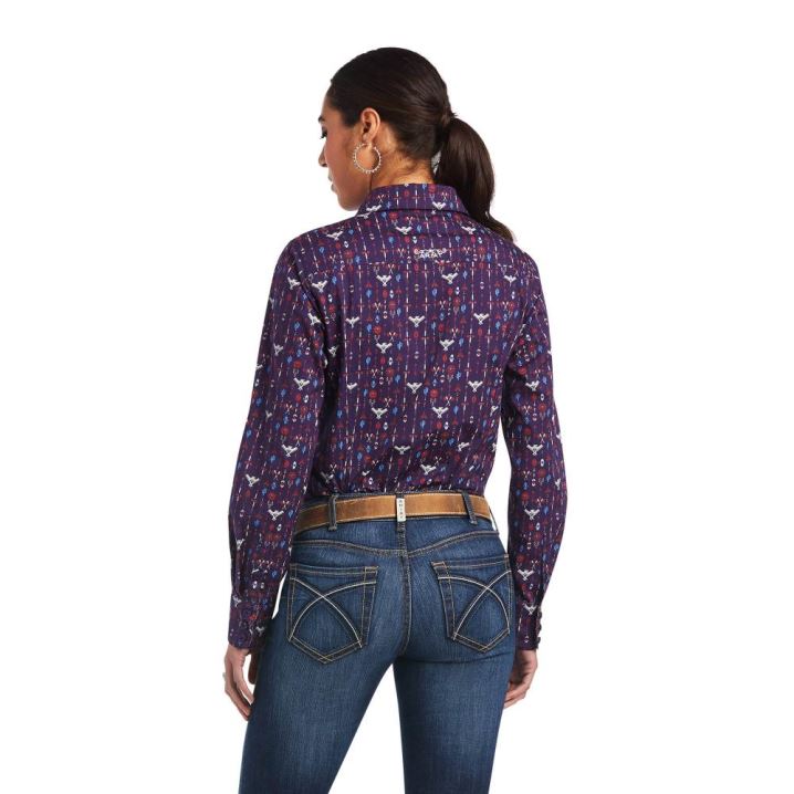 Ariat Kirby Stretch Shirt Tribal Lore Print | dXLPX4F1