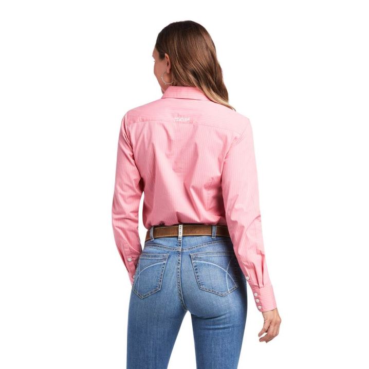 Ariat Kirby Stretch Shirt Weiß | AETaFyQD