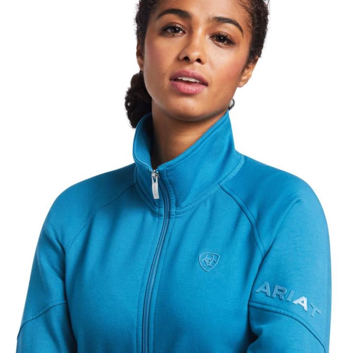 Ariat Largo Full Zip Sweatshirt Blau | mMwgBW2E