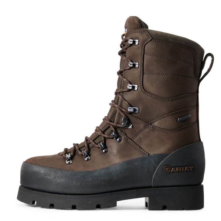 Ariat Linesman Ridge 10" GORE-TEX Composite Kappe Arbeits Boot Braun | YsNeAHyO