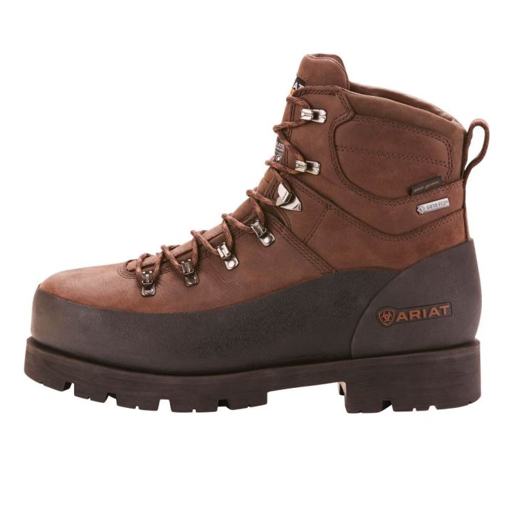 Ariat Linesman Ridge 6" GORE-TEX 400g Composite Kappe Arbeits Boot Braun | GWXw34SZ