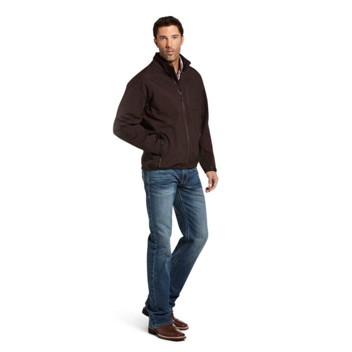 Ariat Logo 2.0 Patriot Softshell Wasser Resistant Jacket Kaffee | XZBgIWoc