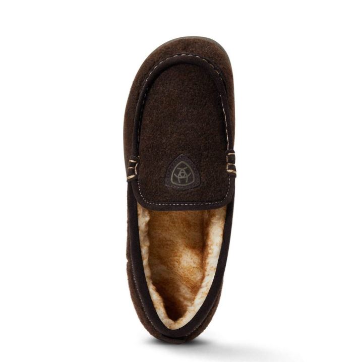 Ariat Lost Lake Moccasin Hausschuhe Schokolade | Rav4wOGs