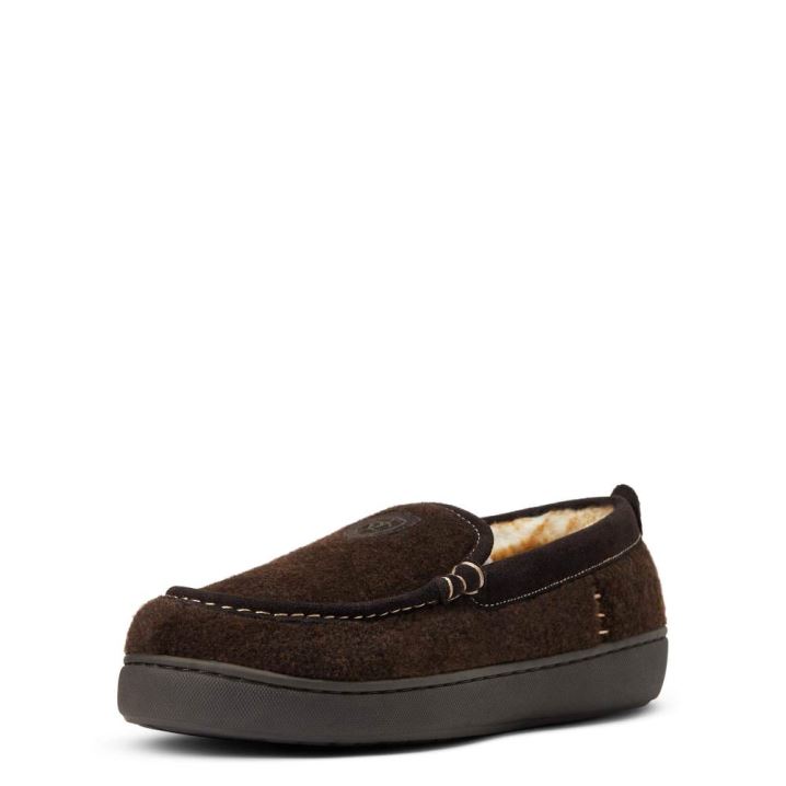 Ariat Lost Lake Moccasin Hausschuhe Schokolade | Rav4wOGs