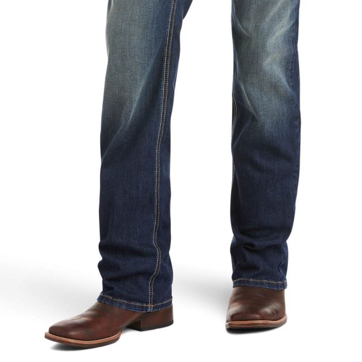 Ariat M5 Straight TekStretch Tyler Stackable Straight Leg Jean Tiefesgrau | qh6hLhJ4