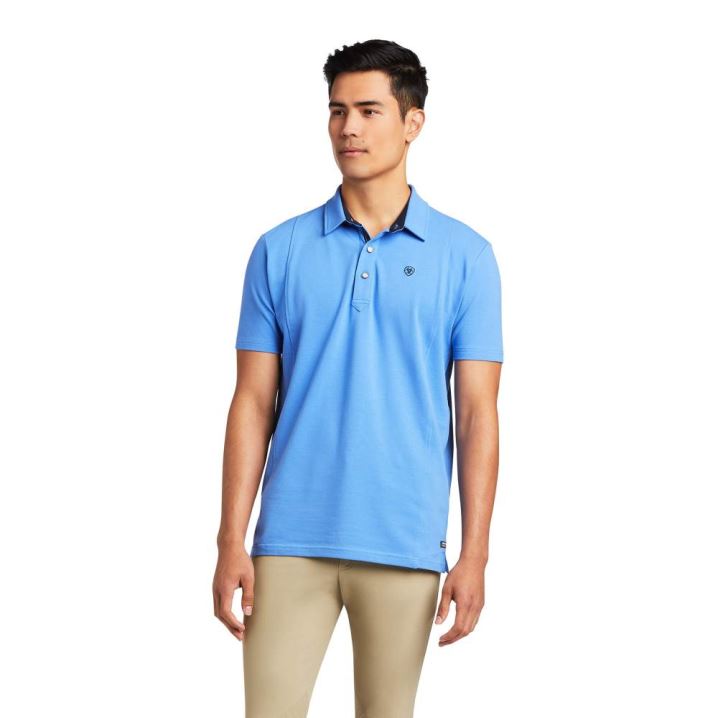 Ariat Medal Polo Blau | iByD6fzw