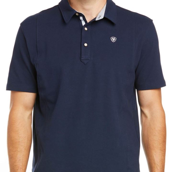 Ariat Medal Polo Navy | 8xzYxiE1