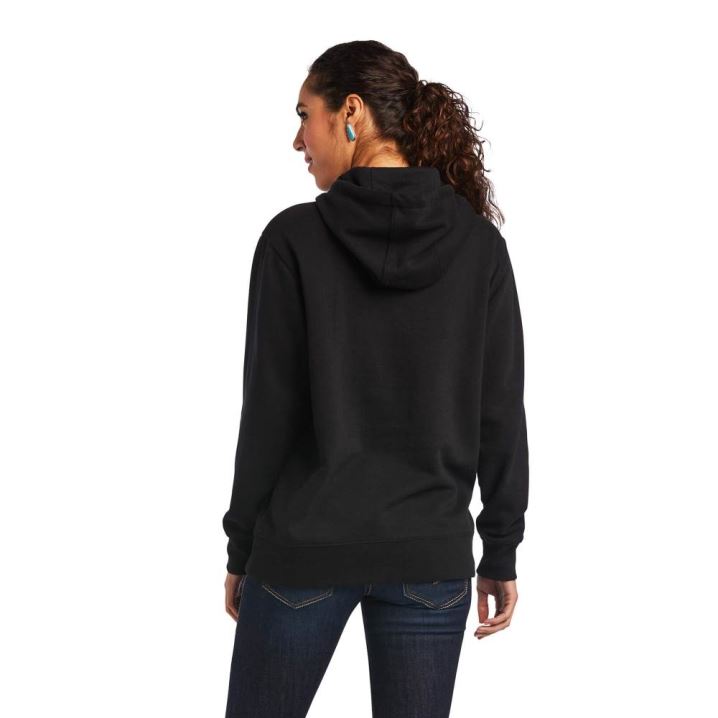 Ariat Mexico Hoodie Schwarz | 3gbDR0L1