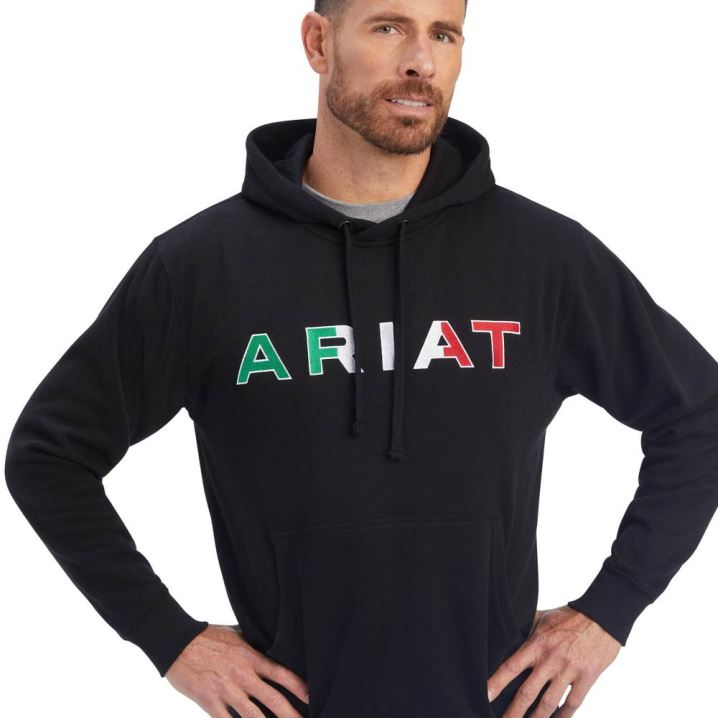 Ariat Mexico Hoodie Schwarz | zSgCmnKT