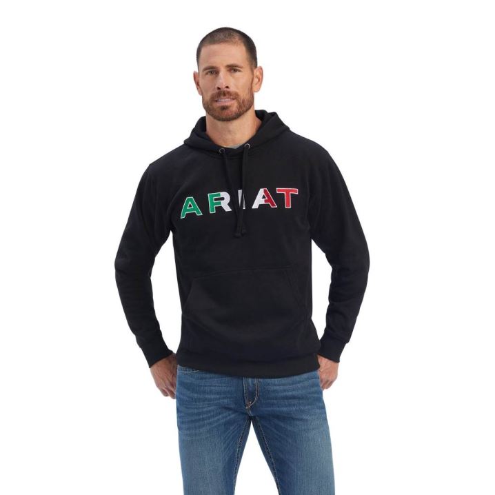 Ariat Mexico Hoodie Schwarz | zSgCmnKT