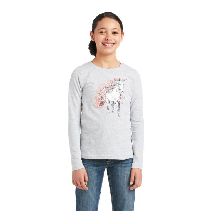 Ariat My Unicorn T-Shirt Grau | Z2mpZhD5