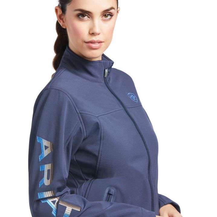 Ariat New Team Softshell Jacket Blau | Ojz50ovV