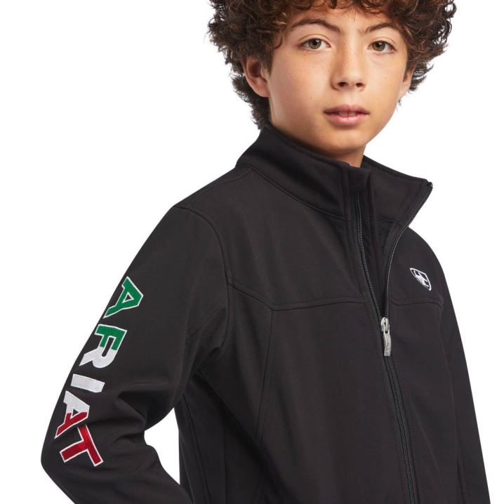 Ariat New Team Softshell MEXICO Jacket Schwarz | 3v6a0zBx