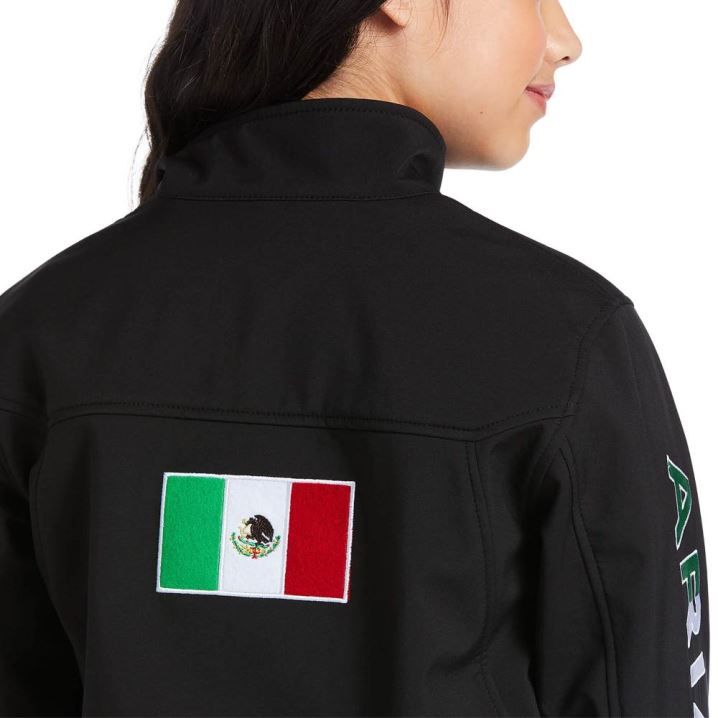 Ariat New Team Softshell MEXICO Jacket Schwarz | 3v6a0zBx