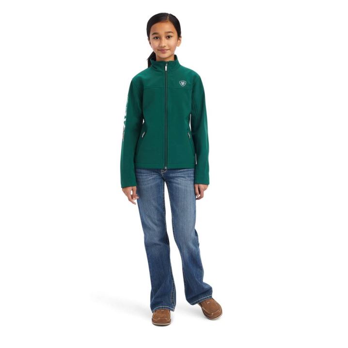 Ariat New Team Softshell MEXICO Jacket Verde | CYUi8pKC