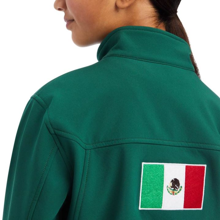 Ariat New Team Softshell MEXICO Jacket Verde | CYUi8pKC