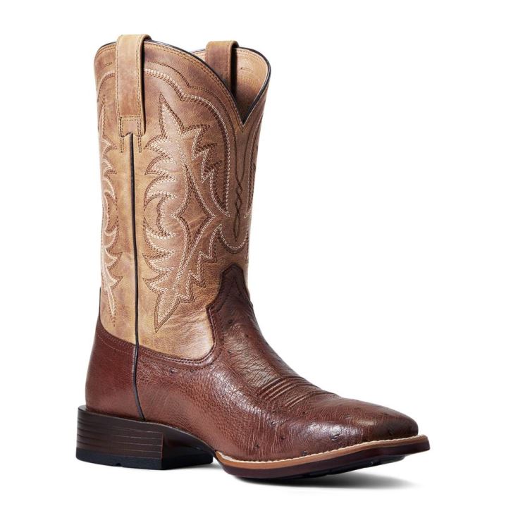 Ariat Night Life Ultra Western Boot Antique Tabac Sq Ostrich | TfzIOmva