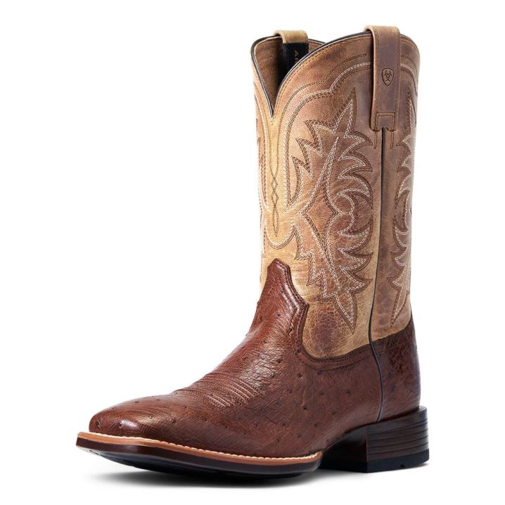 Ariat Night Life Ultra Western Boot Antique Tabac Sq Ostrich | TfzIOmva