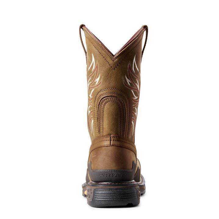 Ariat OverDrive Weite Square Kappe Composite Kappe Arbeits Boot Braun | ZSecfcEL