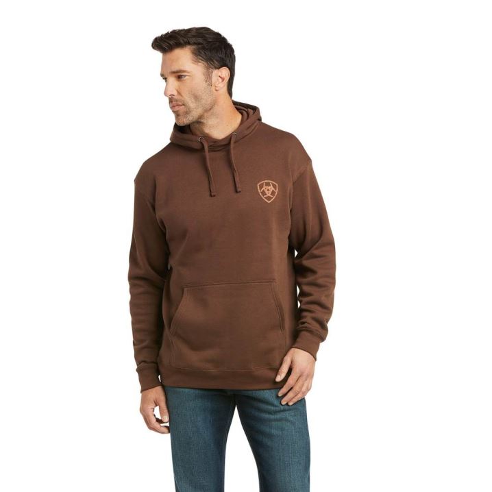 Ariat Patriot 2.0 Sweatshirt Braun Braun | znuX5T30