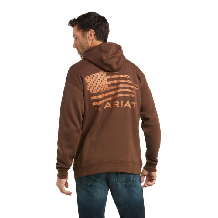 Ariat Patriot 2.0 Sweatshirt Braun Braun | znuX5T30