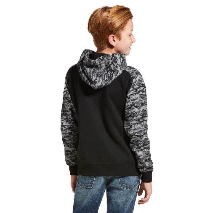 Ariat Patriot Hoodie Schwarz Camouflage | mWQtf18l