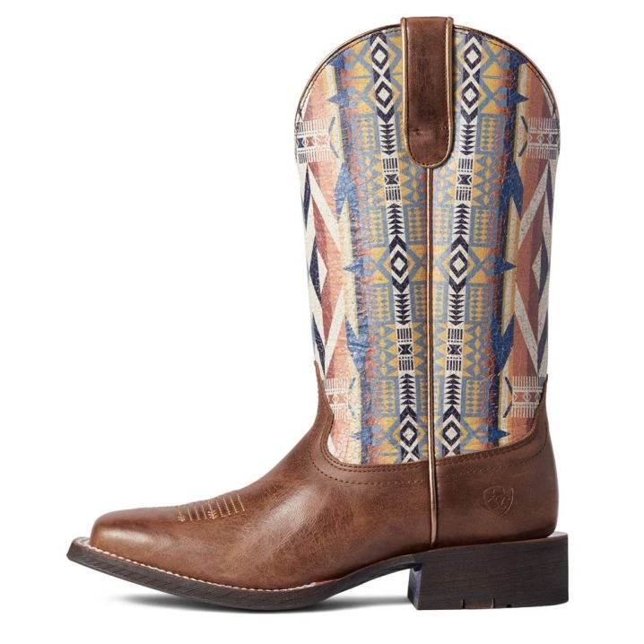 Ariat Pendleton Circuit Savanna Western Boot Dunkelbraun | 9nLbtHQK