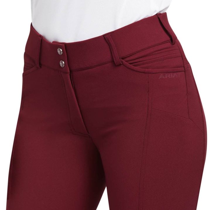 Ariat Prelude Knee Patch Breech Zinfandel | PcmRXwlY