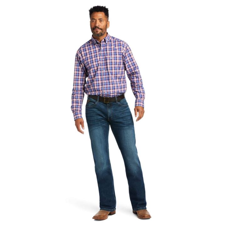 Ariat Pro Series Aaron Klassische Fit Shirt Braun | MTxCBSrs