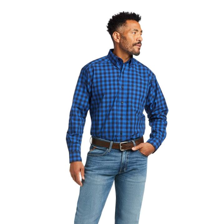 Ariat Pro Series Anthony Klassische Fit Shirt Blau | 8jhtYqcz