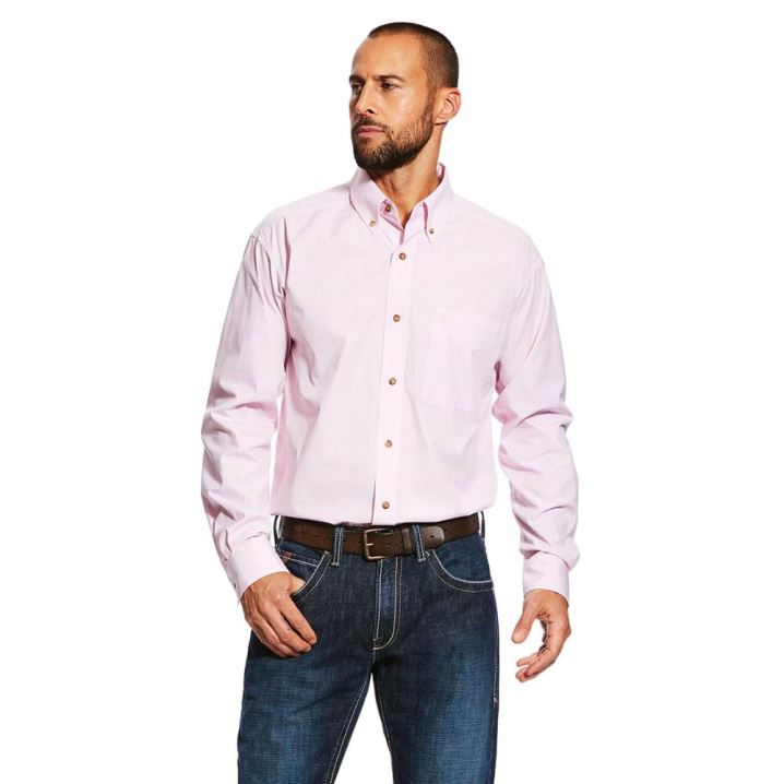 Ariat Pro Series Dayne Mini Stripe Shirt Rosa | qMUpbC1q