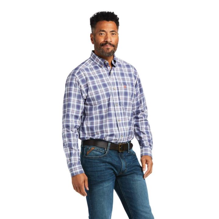 Ariat Pro Series Diego Klassische Fit Shirt Indigo | nVRCkbPV