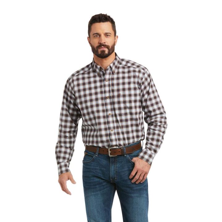 Ariat Pro Series Mack Stretch Klassische Fit Shirt Helltürkis | D4J8Scj4