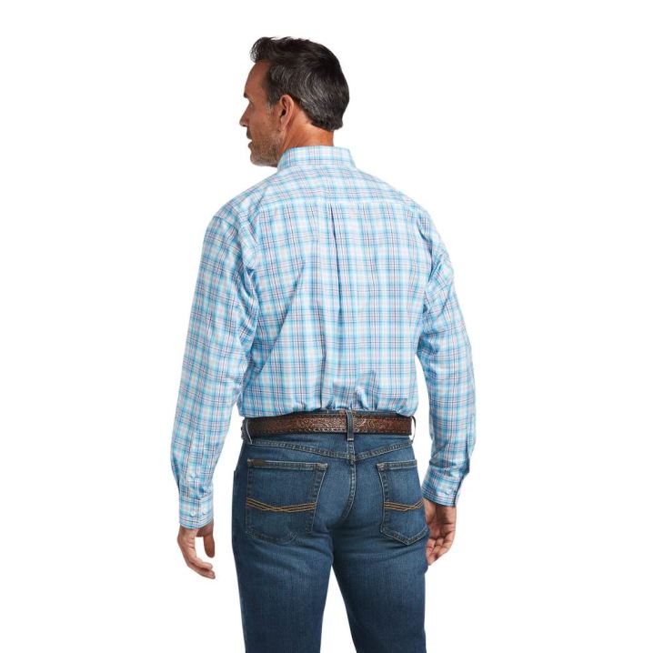 Ariat Pro Series Quimby Klassische Fit Shirt Bachelor Button | SBJsEGtL