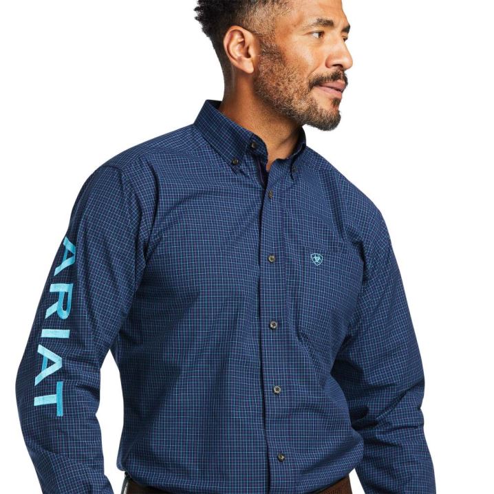 Ariat Pro Series Team Sully Fitted Shirt Navy | 5eoS2Qfv