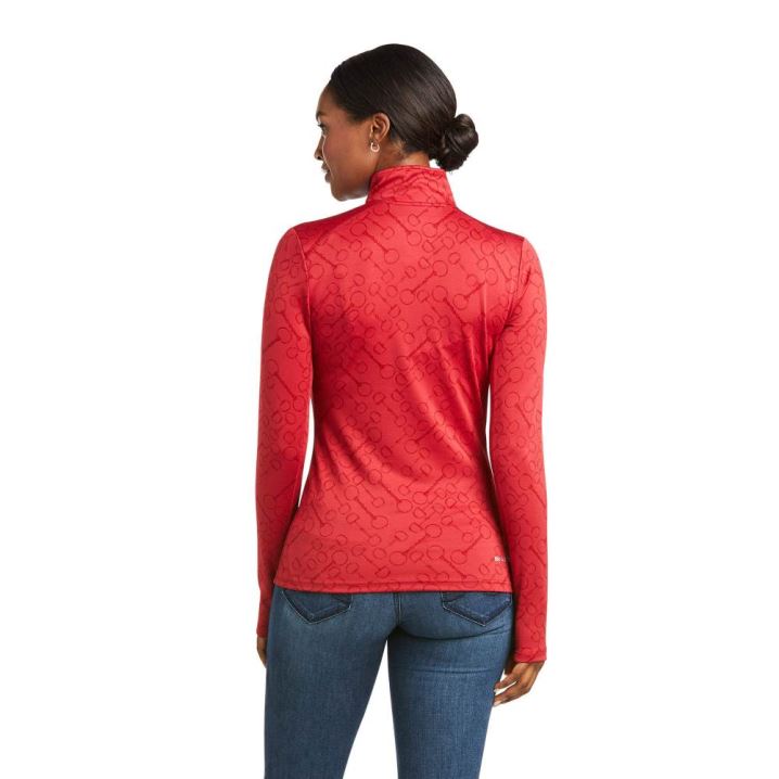 Ariat Prophecy 1/4 Zip Baselayer Rhubarb | WqHcOfnK